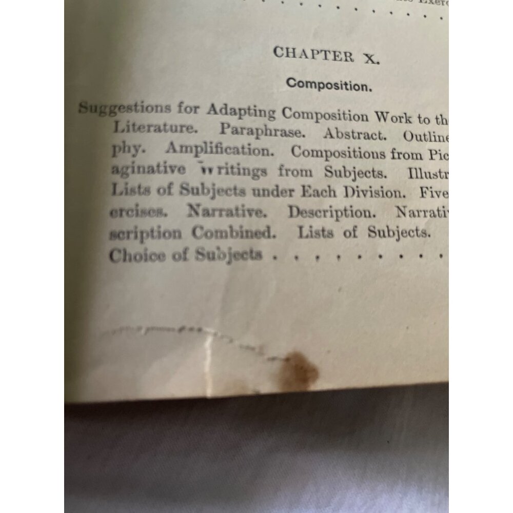 Lessons In English Lockwood 1895 Hardcover Book Language Composition Rhetoric Li - Picture 15 of 16
